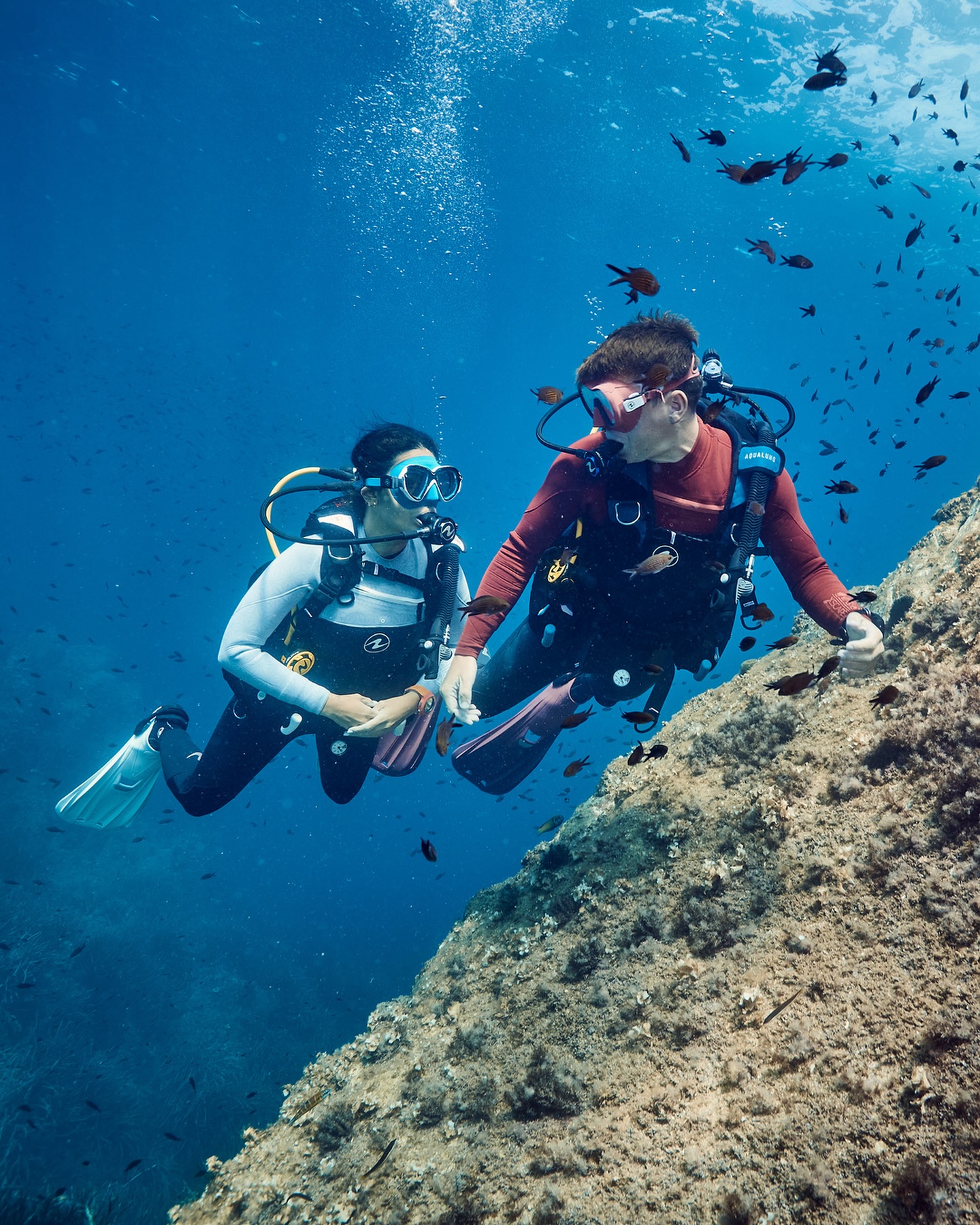 Fethiye su altında eğitmen eşliğinde dalış